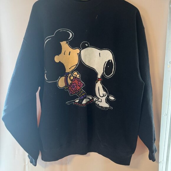 Tultex Tops - Rare Vintage Peanuts Lucy, Snoopy and Woodstock Sweatshirt XL Collectible